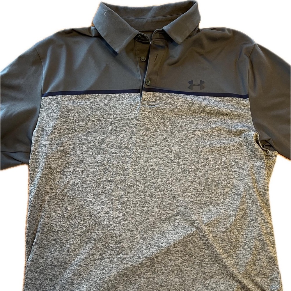 Under Armour Polo- Green- Size Large- Good Condition